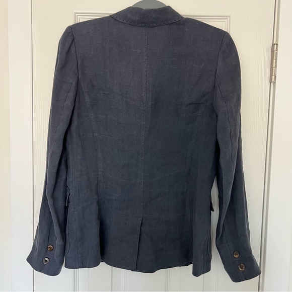 Anne Klein blazer women size xs /s Navy old money quiet‎ luxury - Picture 4 of 10